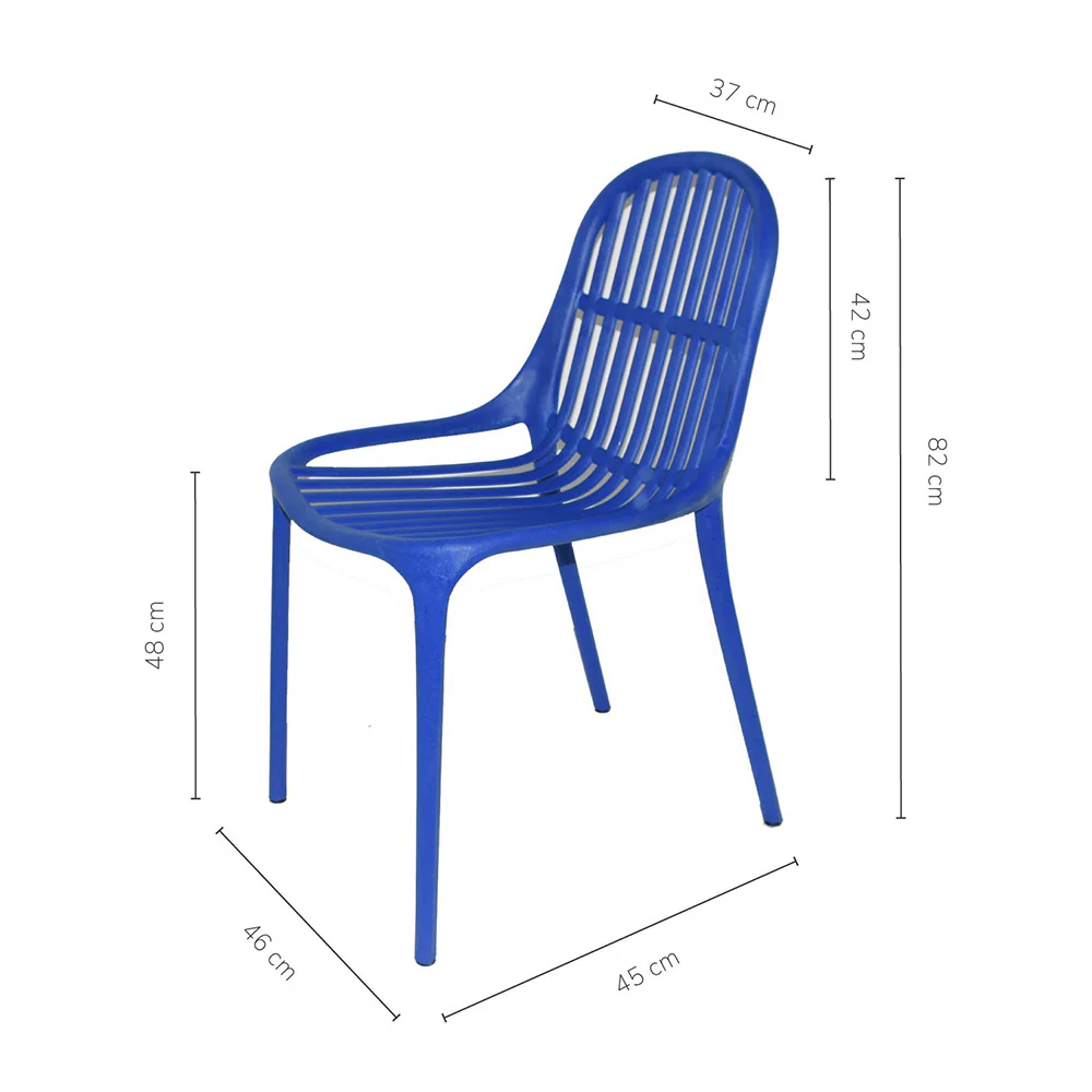 Silla Plástica Alteza, Azul - Imagen 3