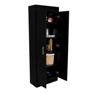 Alacena Barlovento, Wengue, Cuenta con Cinco Entrepaños y Dos Puertas Batientes