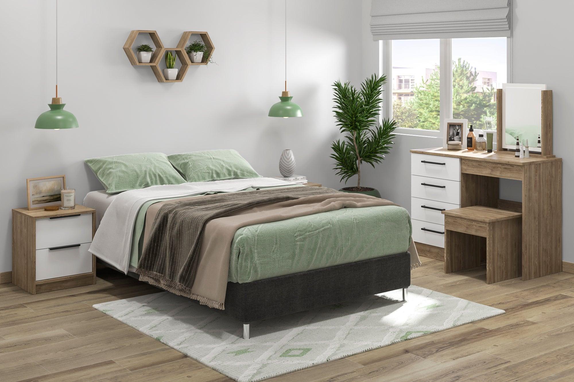 Combo Tobit de cama y colchon semidoble para habitación - Imagen 8