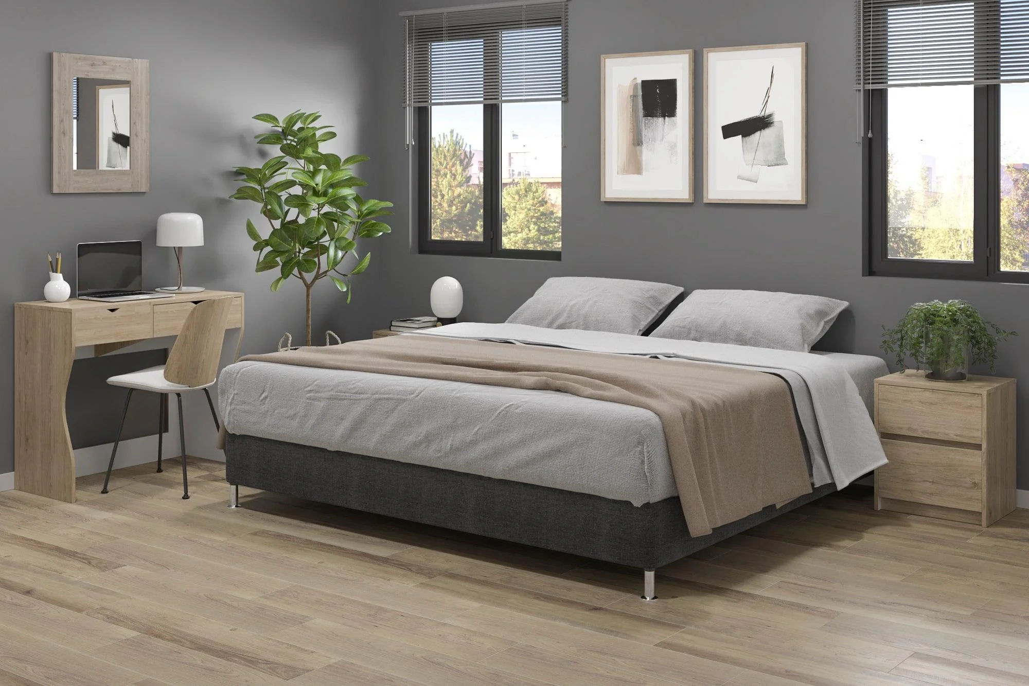 Combo para Habitación Wally, Incluye Base Cama Presidencial y Colchón - Imagen 7