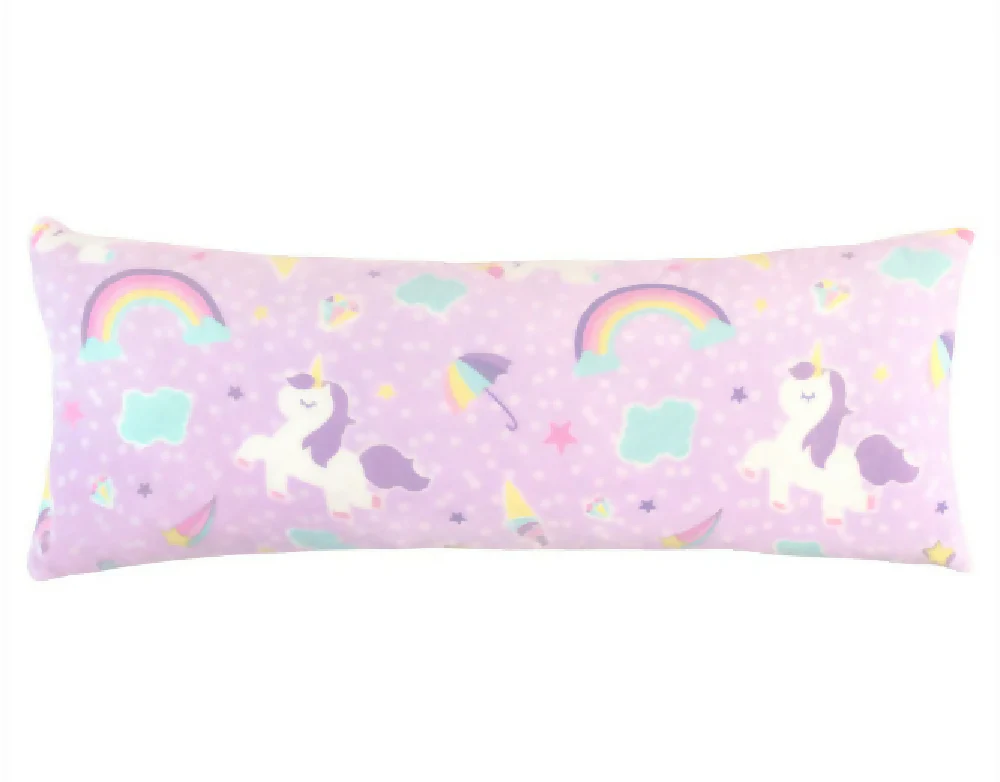 Almohada Abrazable de Unicornio, 120x47 cm, adaptable y suavecita