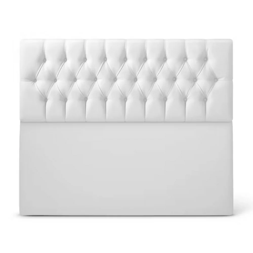 Cabecero King 200x60+55 Rombos Blanco Sintetico