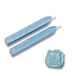 Sealing Wax Sticks W/Wick Blue / 3 Barras de Lacre Azul