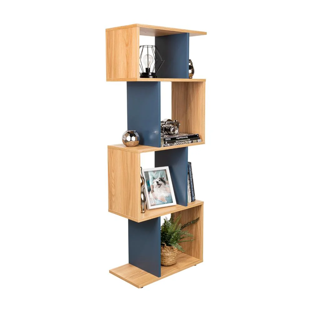 Biblioteca York, Fresno Europeo y Kronos Azul, con espacios para libros y objetos decorativos