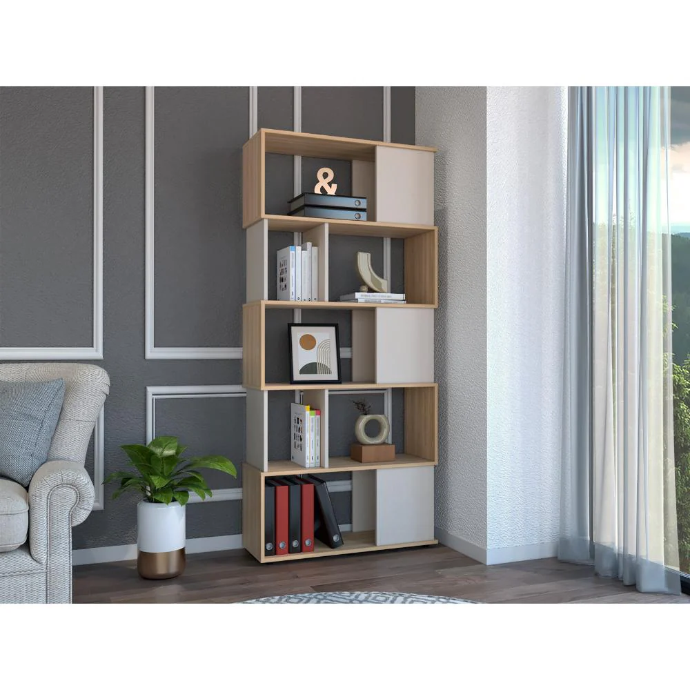 Biblioteca Noah, Fresno Europeo y Capri, con Variedad de Entrepaños - Imagen 3