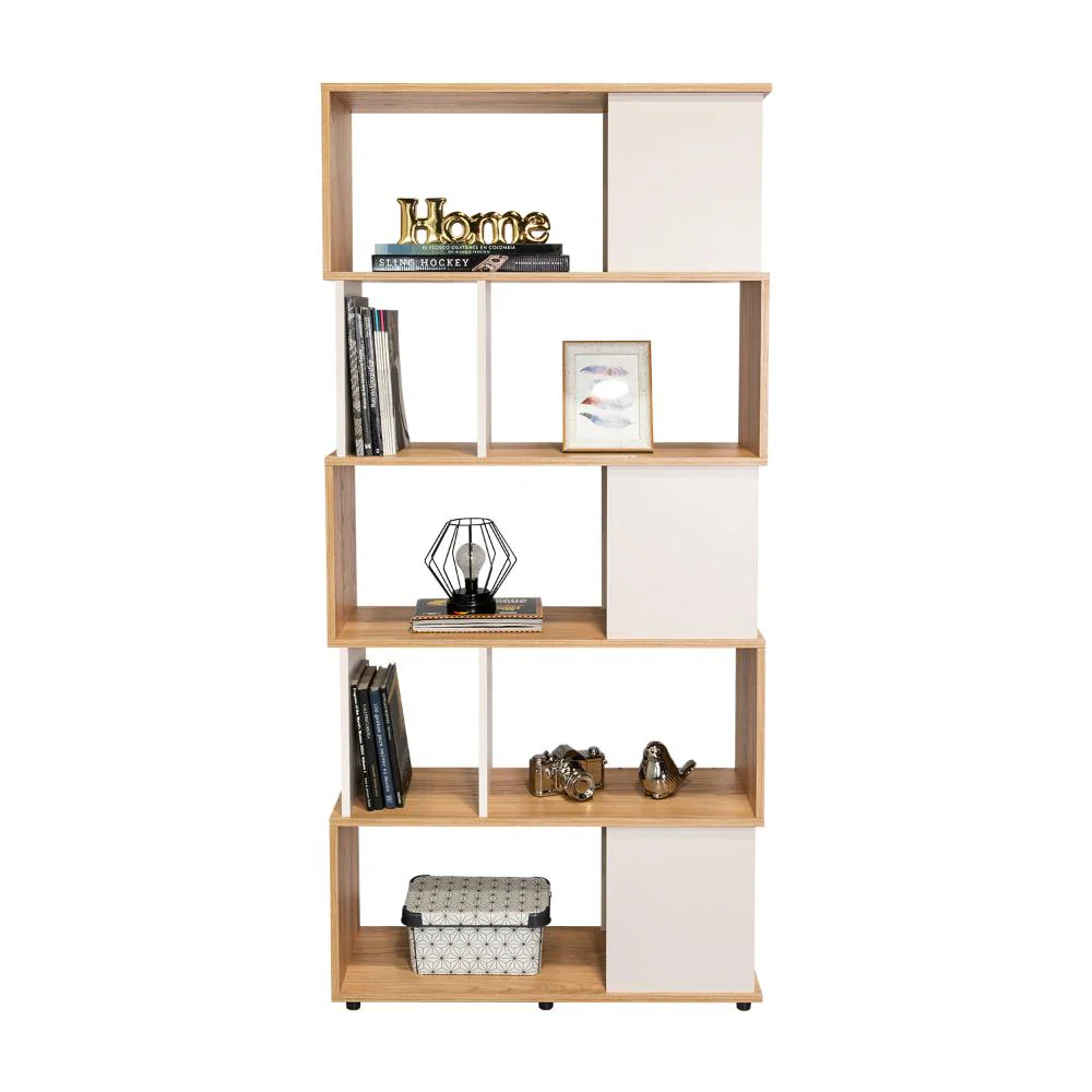 Biblioteca Noah, Fresno Europeo y Capri, con Variedad de Entrepaños - Imagen 2