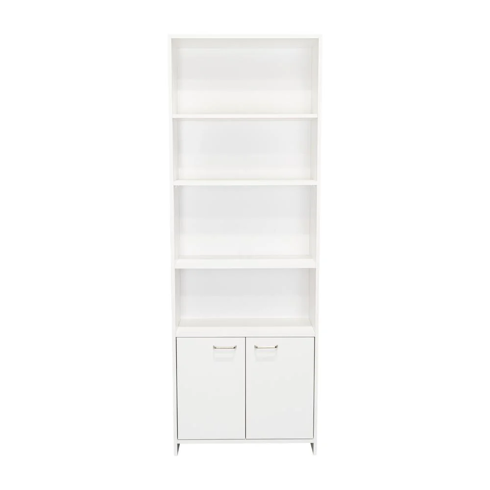 Biblioteca Milán, Blanco Duqueza, con Dos Puertas Abatibles y Cuatro Entrepaños - Imagen 9