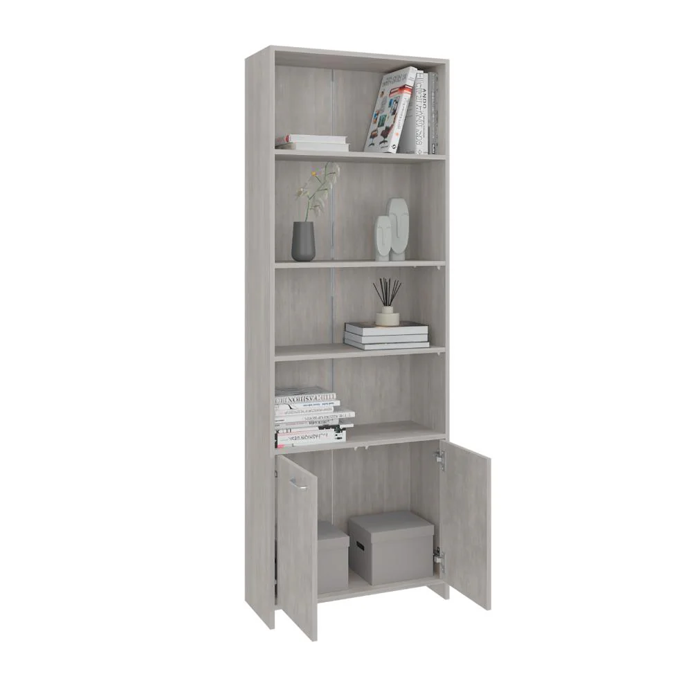 Biblioteca Milán, Agata, con Dos Puertas Abatibles y Cuatro Entrepaños ZF