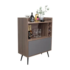 Bar Toronto, Milan y Plata Oscuro, con espacio para almacenar botella de vinos y copas