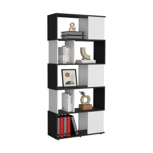 Biblioteca Noah, Wengue y Blanco, con Variedad de Entrepaños ZF