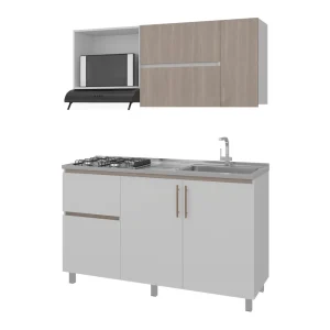 Cocina Integral Florence, Bardolino y Blanco, Incluye Mesón Derecho ZF