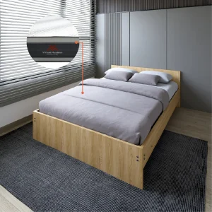 Combo para Habitación Pikman, Incluye Cama Doble y Colchón