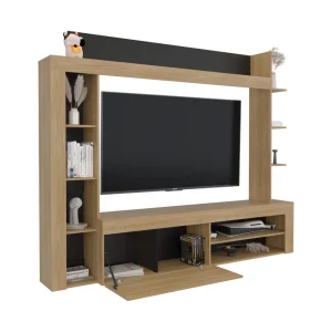 Centro de Entretenimiento Sensi, Fresno Europeo y Wengue, tiene capacidad para tv hasta de 75"