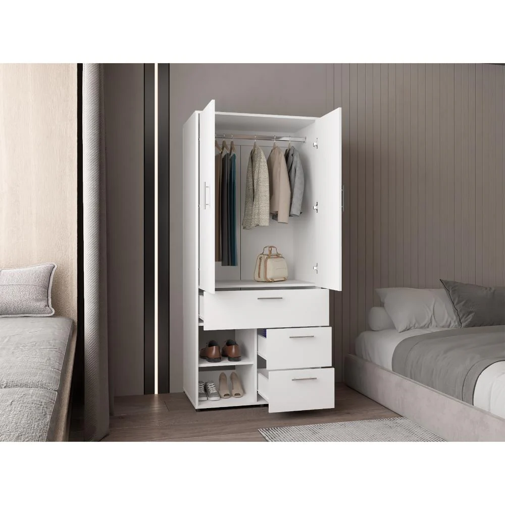 Closet Apina, Blanco, de dos puertas abatibles ZF - Imagen 2
