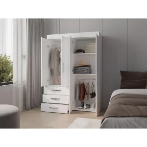 Closet Denver, Kronos Blanco, con cuatro puertas abatibles ZF