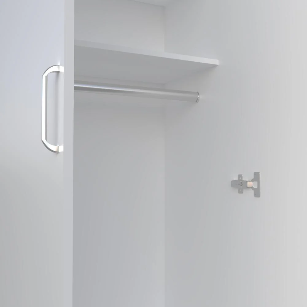 Closet Rayo, Blanco, con dos puertas y tubo en su interior ZF - Imagen 6