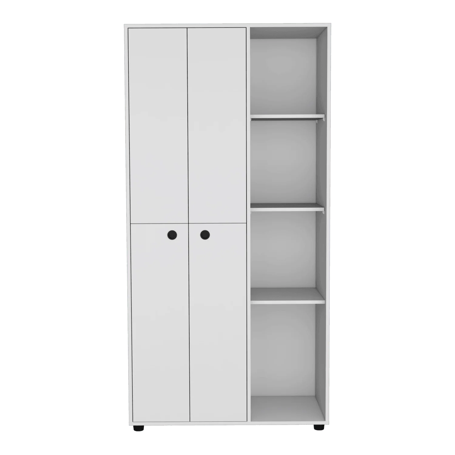 Closet Mandi, Blanco, con Dos Tubos y Un Cajon Deslizable ZF - Imagen 3