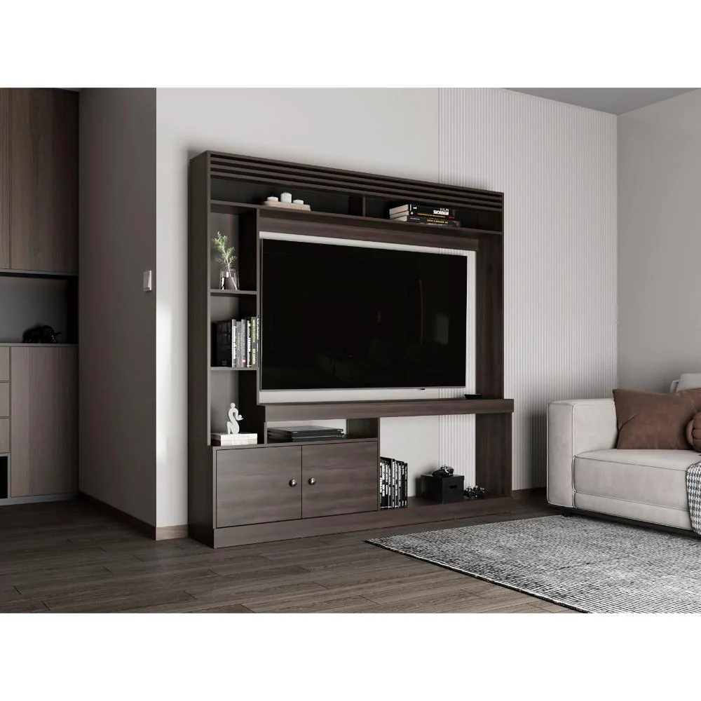 Mesa Para Tv Roy, Nogal Europeo, con Espacio Para Televisor de 50 Pulgadas ZF - Imagen 3