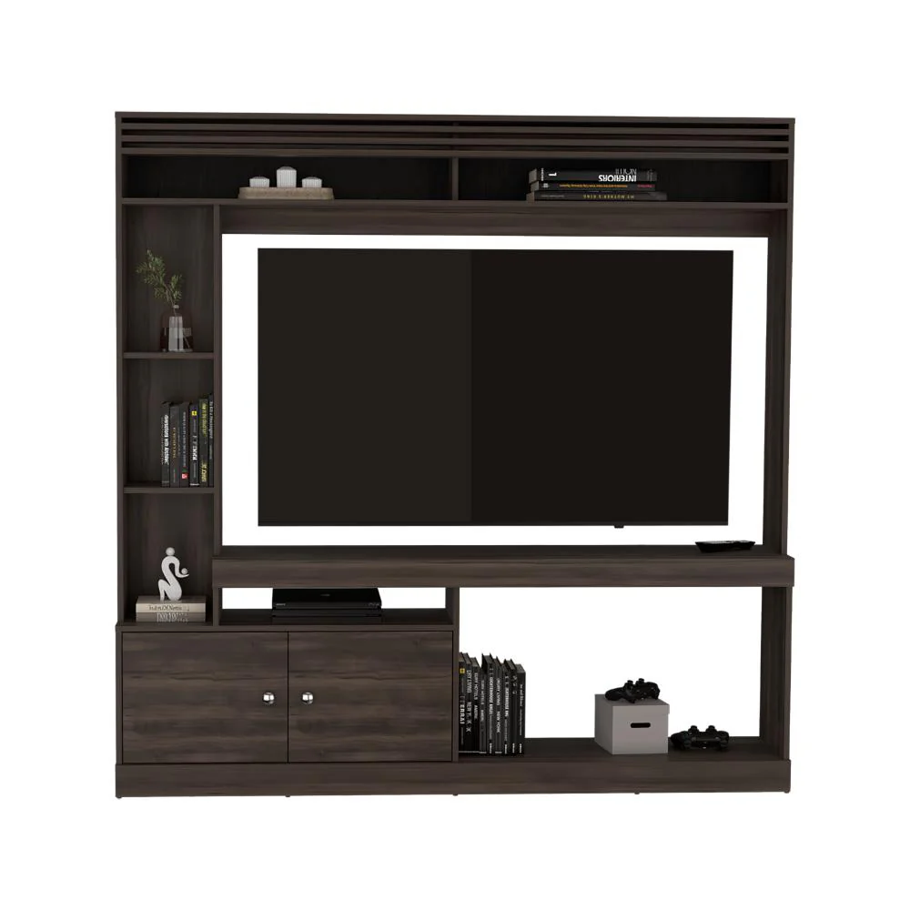 Mesa Para Tv Roy, Nogal Europeo, con Espacio Para Televisor de 50 Pulgadas ZF - Imagen 2