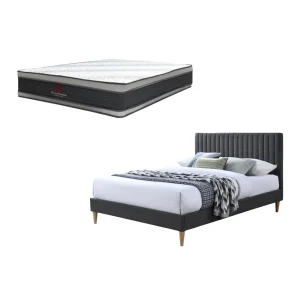 Combo Para Habitación Bruno, Incluye Cama Doble y Colchon 140x190