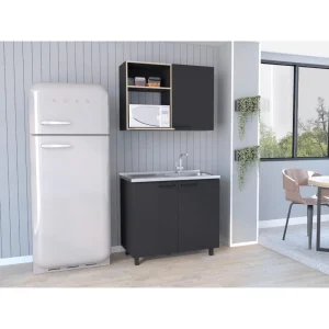 Cocina Integral Cantabria, Wengue, Incluye Mesón Derecho