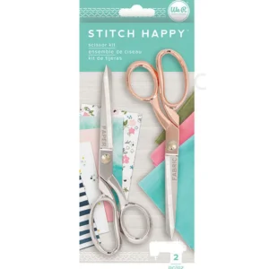 Stitch Happy Collection Scissors / Par de Tijeras Color Oro Rosado y Plata