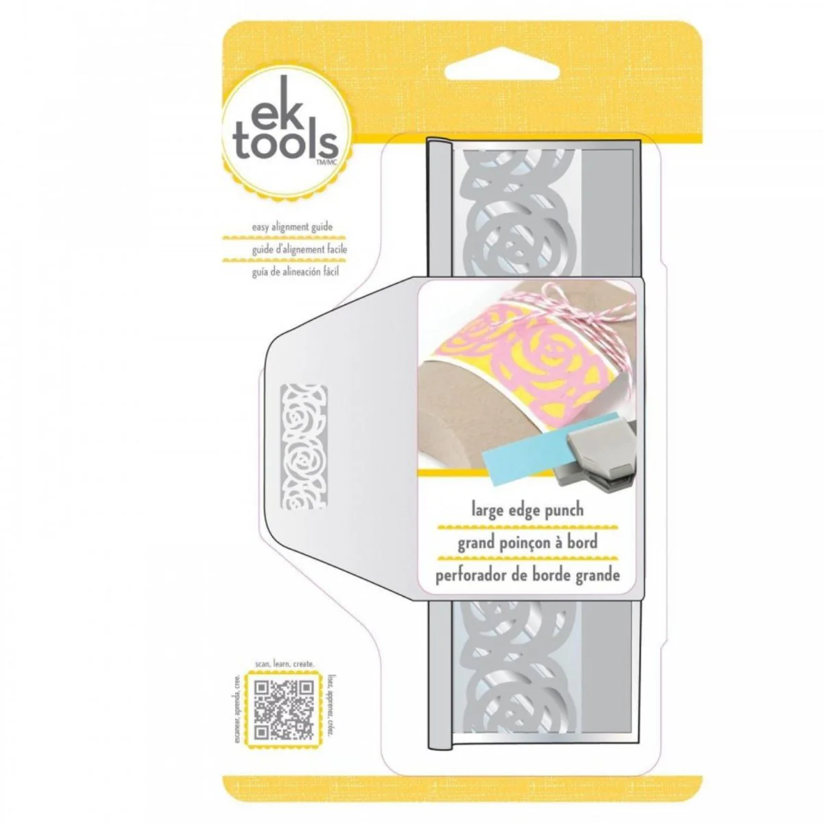 Large Edge Punch Rose Chain / Perforadora de Borde Cadena de Rosas - Imagen 2