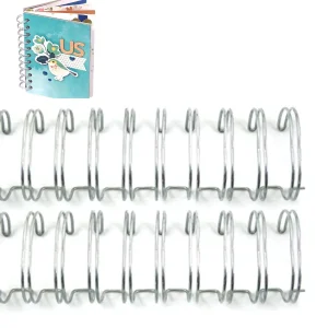 Antique Silver Wire 1/2" / Arillos Metálicos para Engargolar Color Antiguo