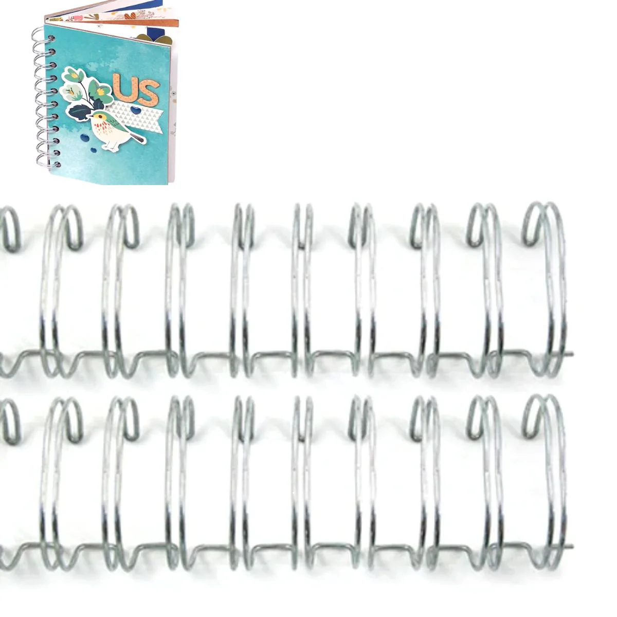 Antique Silver Wire 1/2" / Arillos Metálicos para Engargolar Color Antiguo