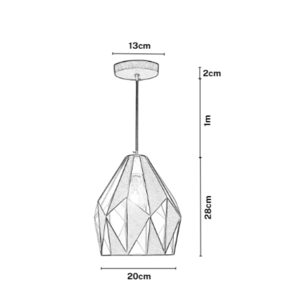 Set x2 Lámpara colgante Vintage Asimétrica – Diseño Exclusivo Asimetric - Imagen 7