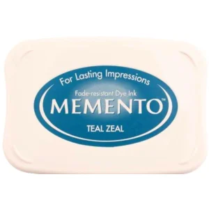 Teal Zeal Memento / Cojín de Tinta para Sellos Azul Quemado