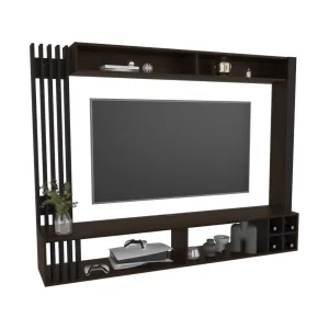 Panel de Tv Bremmen, Kronos Wengue y Kronos Nogal Europeo, tiene capacidad para tv hasta de 75" ZF
