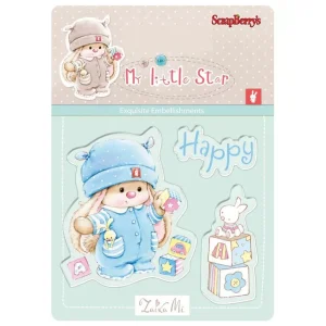 My Little Star Boy / Sellos de Polímero de Conejito Bebé