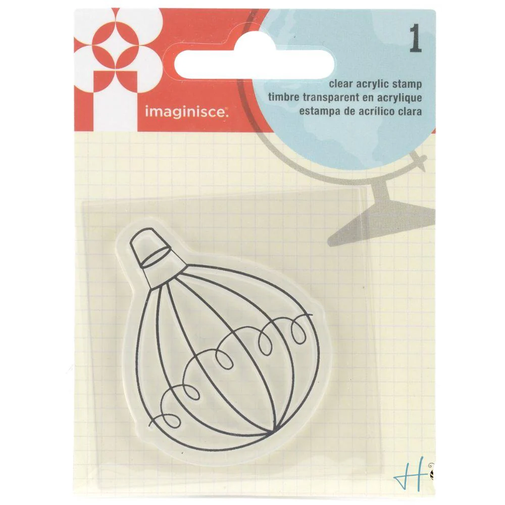 Balloon Clear Acrylic Stamp / Sello de Polímero de Globo Aerostático - Imagen 2