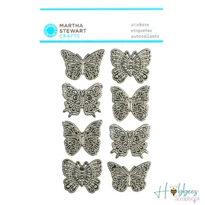 Elegant Filigree Butterflies / Autoadhesivos de Filigrana Elegante de Mariposa