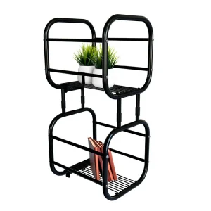 Estanteria 2 niveles delux pintado negro