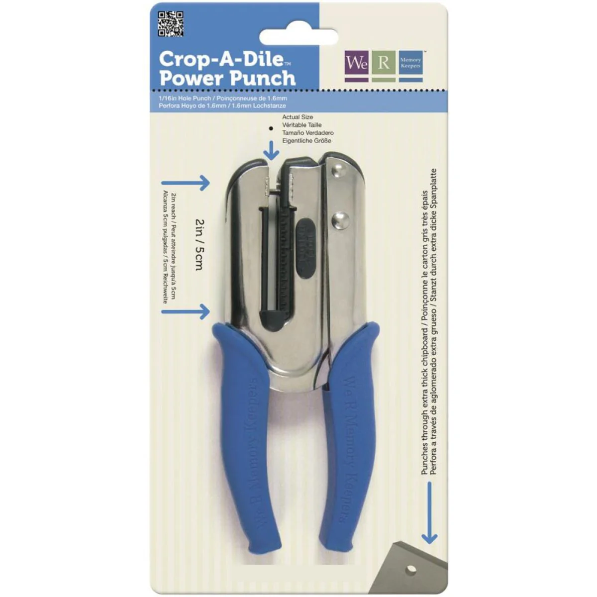 Crop-A-Dile Power Punch 1.6 mm / Perforadora de Uso Rudo para Agujerar - Imagen 2