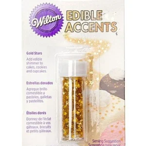 Gold Stars Edible Accents / Confeti de Estrellitas Dorados Comestibles