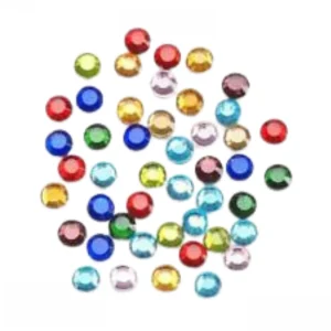Multi Color Hot-Fix Glass Stones 4mm / Cristales de Colores con Pegamento al calor