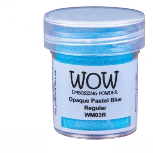 Pastel Blue Embossing Powder / Polvo de Embossing Azul Pastel Opaco