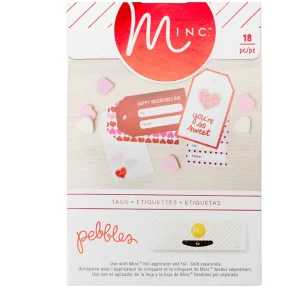 Minc Tags Pebbles Be Mine / Minc Etiquetas