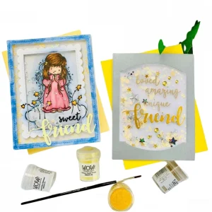 Pastel Yellow Embossing Powder / Polvo de Embossing Amarillo Pastel