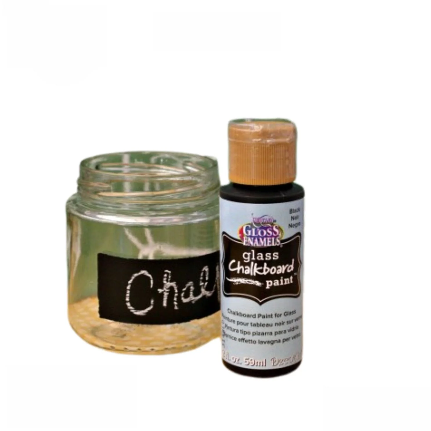 ChalkBoard Paint for Glass / Pintura Tipo Pizarra para Vidrio - Imagen 5