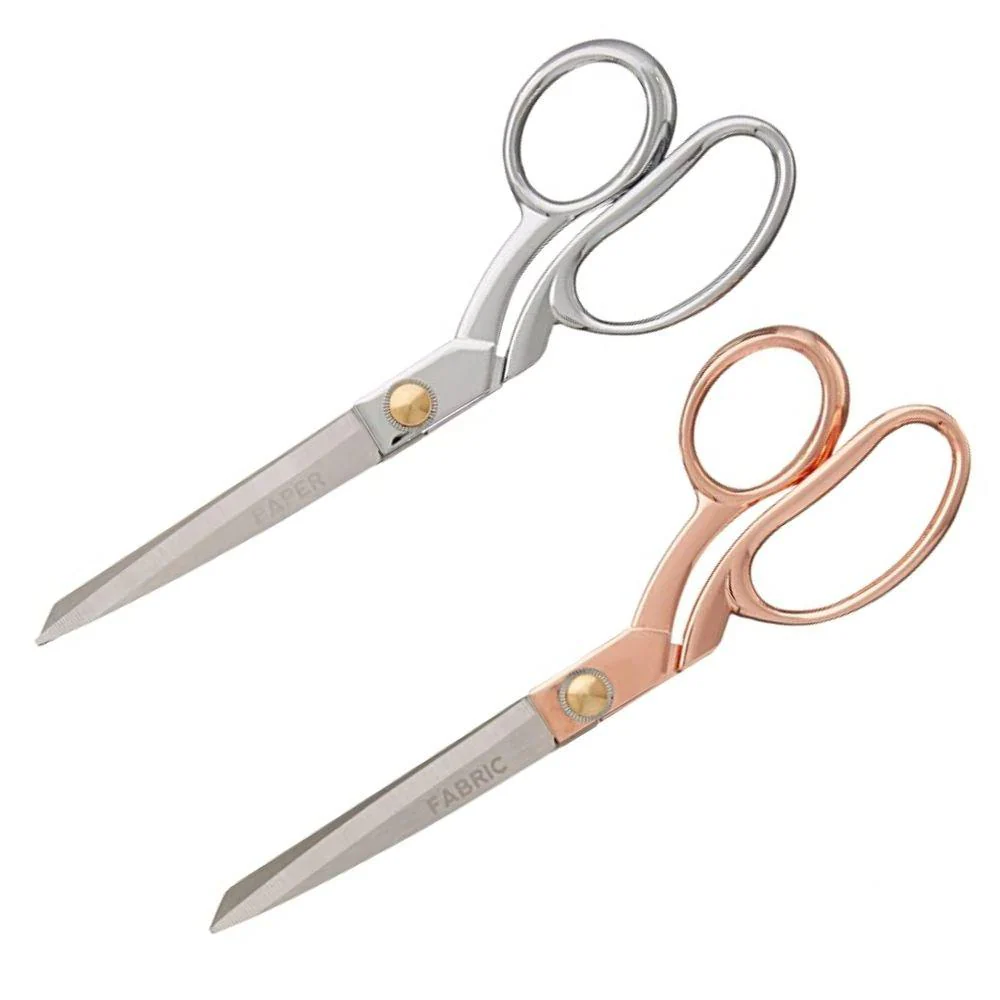 Stitch Happy Collection Scissors / Par de Tijeras Color Oro Rosado y Plata - Imagen 2
