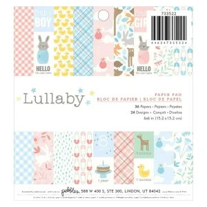 Lullaby Paper Pad / Block de Papel para Bebé 6" x 6"
