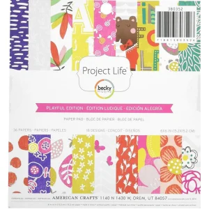 Paper Pad Playful Edition / Papel de Motivos Alegres 6"