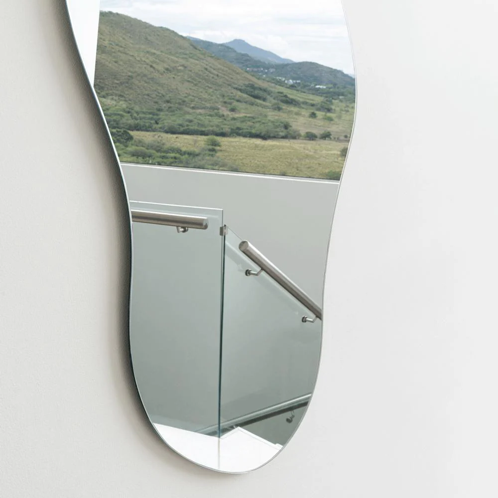 Espejo Irregular Aries, Gris, Diseño Moderno - Imagen 8