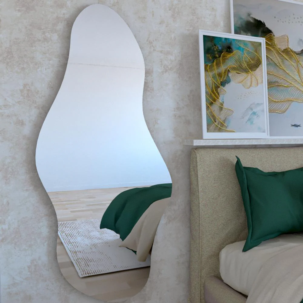 Espejo Irregular Aries, Gris, Diseño Moderno - Imagen 2