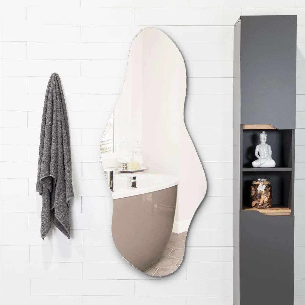 Espejo Irregular Aries, Gris, Diseño Moderno - Imagen 4