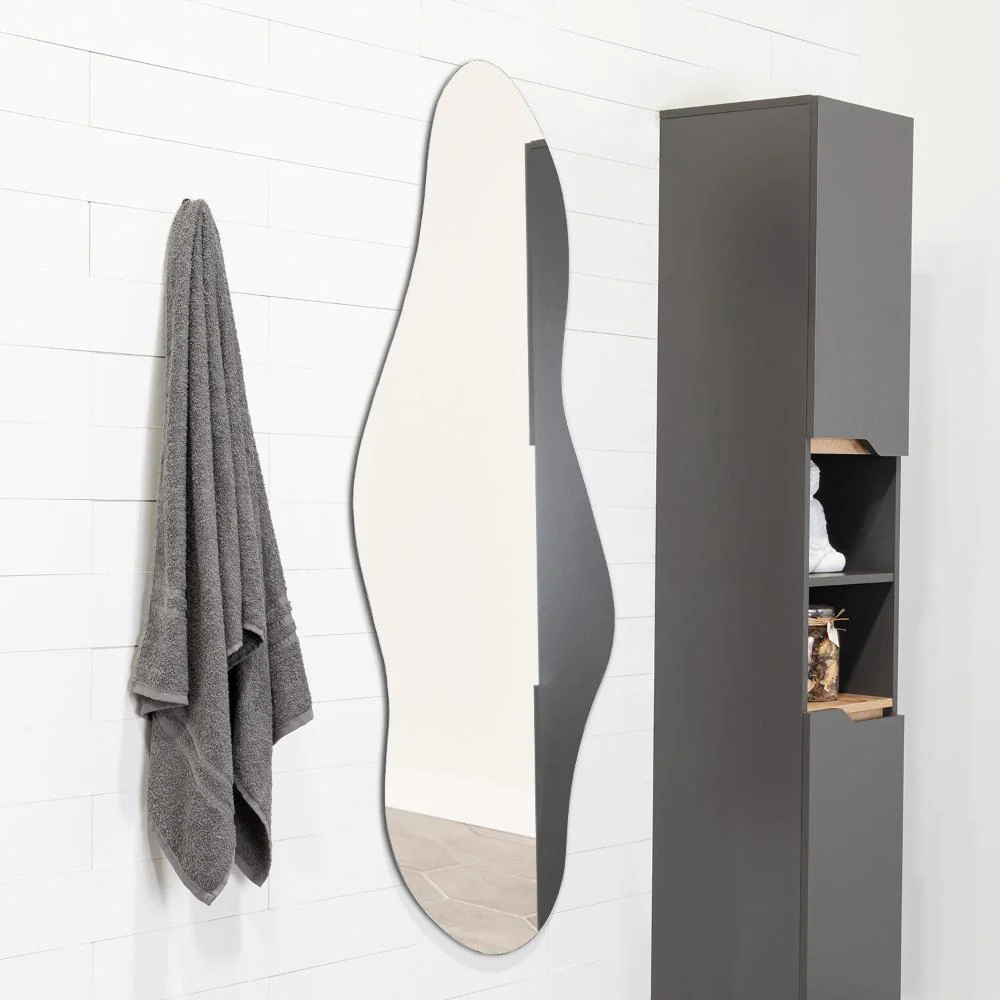 Espejo Irregular Aries, Gris, Diseño Moderno - Imagen 3